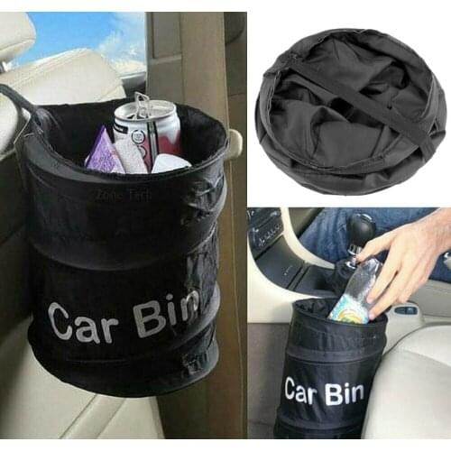 Portable Car Trash Can Foldable Auto Garbage Bin Waterproof Waste Litter Bag Goods Storage Organizer Car Accessories