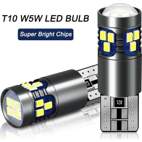 Super Bright T10 W5W Led Bulbs 18SMD 168 194 LED Headlight Bulb Signal Lamp Car Interior Reading Light Wedge Side Lamps Headlamp