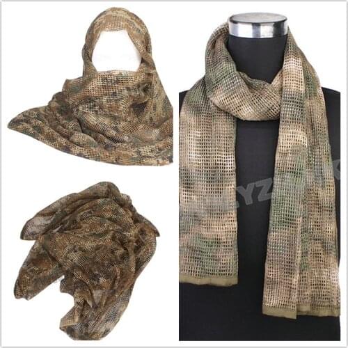 EMERSON Military Camouflage Tactical Mesh breathbale Scarf Sniper Face Veil Scarves For camo Airsoft Hunting Cycling neckerchief