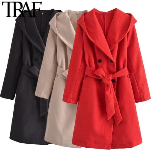 TRAF Women's Coats With A Belt