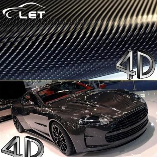 Car styling bright 4D black Carbon Fiber Vinyl film Colored Glossy Carbon Fiber Vinyl Film Auto Wrapping Vinyl Wrap Foil
