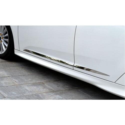 High-quality stainless steel Side Door Body Molding Chrome Trim Cover Protector For Ford Focus 3 Mk3 2012 - 2018 ,Car-Styling