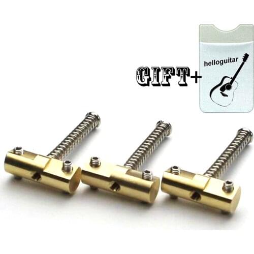 Wilkinson telecaster brass compensated bridge saddles 10.8mm brand new Set for Tele guitar Bridge Replacement