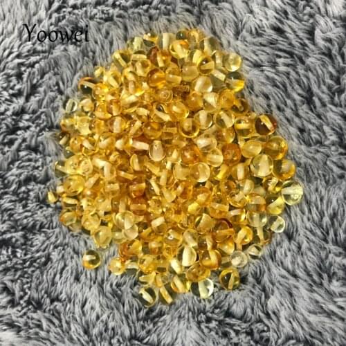 Yoowei Natural Amber Beads for diy Baroque Style Loose Beads Baltic Polished Amber Multicolor Beads Gems Jewelry Making Supplier