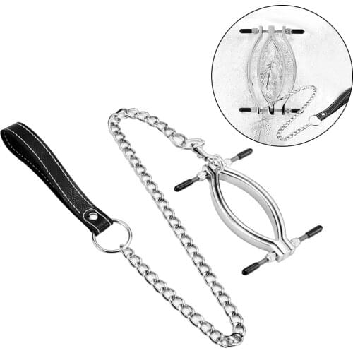 Teasing Labia Clip Clitoris Clamps Adult Games G-spot Massage Stainless Steel Sex Toys For Women Clitoris Stimulator Sex Shop