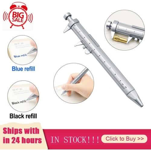 1/3pc Multifunction Gel Ink Pen Vernier Caliper Roller Ball Pen School Office Stationery Ball-Point 1.0 mm Home Hand Tool Parts