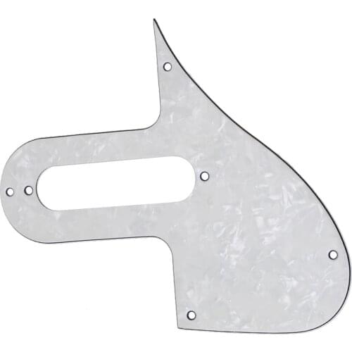 3-ply Single-Coil Acoustic Electric Mandolin Pickguard Scratch Plate White Pearl