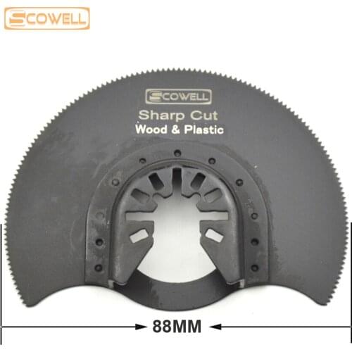 FREE SHIPPING:20%OFF 88mm Half Round Flush Segment Oscillating Tool Saw Blade suit for Makita,Fein,Dremel and most brand machine