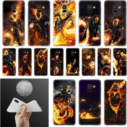 Ghost rider Phone Case For Samsung Galaxy A10 A20 A30 A40 A50 A60 A70 A6 A8 Plus A7 A9 2018 A3 A5 2017 Soft Cover Coque