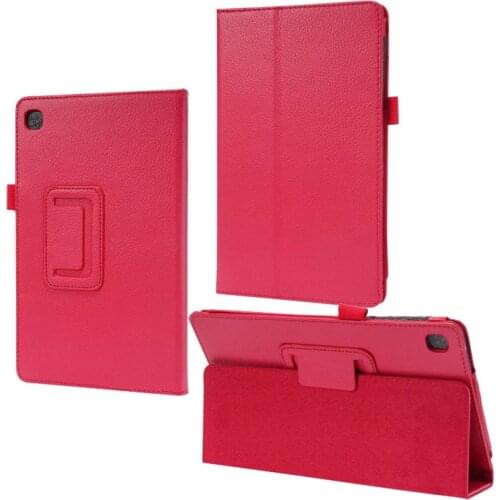 100PCS/Lot Folio Stand PU Leather Case For Samsung Galaxy Tab A7 Lite 8.7 T220 T225 2021 Litchi Tablet Cover