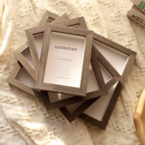 Los Fick Home Decor Photo Frame Wall Picture Frame Retro Wooden Wall Decoration Frame For Living Room Family Picture Display