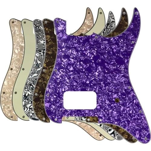 Pleroo Guitar Parts - For FD US 11 Mounting Screw Hole Standard Start H Guitar Pickguard No Control With Brige Humbucker