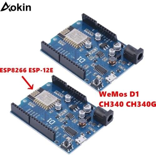 For WeMos D1 CH340 CH340G WiFi Development Board ESP8266 ESP-12 ESP-12E Module For Arduino IDE UNO R3 Micro USB ONE 3.3v 5v 1A