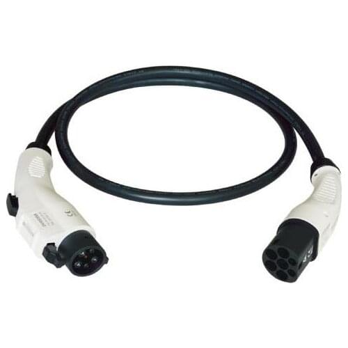 DUOSIDA 32A ev connector type1 to type2 cable electric vehicle charging cable 5 meters TUV cable
