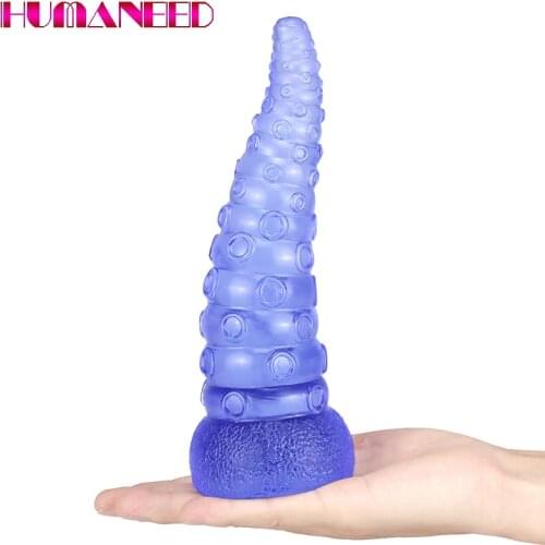 Octopus Dildo Boa Anal Plugs Suction Cup Butt Dildos Tentacle Sex Toys Soft Silicone Prostate Massage Anus Dilation Vaginal Plug