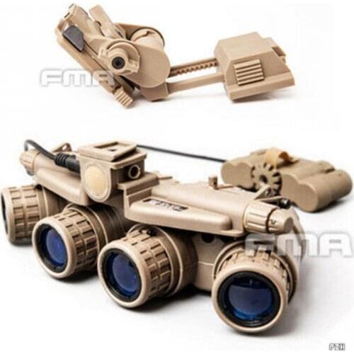 FMA Tactical Airsoft GPNVG 18 DUMMY NVG Model + Plastic L4G24 NVG Mount DE 1*Set
