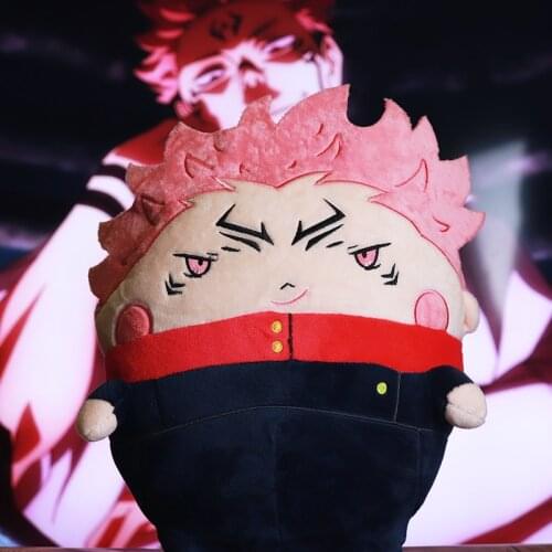 Jujutsu Kaisen Ryomen Sukuna Figure Plush Gojo Satoru Plushie Cushion 30cm Cute Gojo Figure Anime Cosplay Merch 30cm 12inch