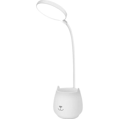 Small Pen Holder Rechargeable Reading Desk Lamp Eye Protection Study Student Bedroom Dormitory Bedside Nightlight