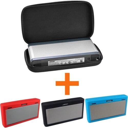 Newest Hard EVA Outdoor Travel Bags Carry Storage Box + Soft Silicone Case For Bose SoundLink III 3 Bluetooth Speaker