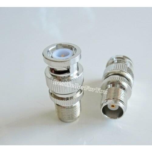 1Pcs BNC-TNC Adapter BNC Male To TNC Jack Female Straight Coax Adapter Connector