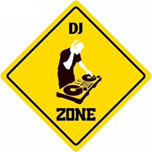 Personality Dj Zone Cartoon Car Stickers Vinyl JDM Bumper Trunk Truck Graphics Cover Scratches Waterproof Anime Accessories