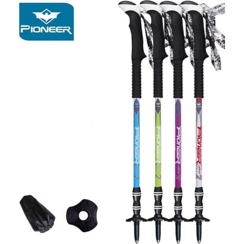 Adjustable Anti Shock Hiking Walking Trekking Trail Poles Durable&Lightweight Carbon Fiber Trek Poles For Nordic Walking Hiking