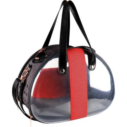 Cat Back Bag Collapsible Fashion Leather Pet Carrier Carrying Dog Bag Accessories Outdoor Backpack