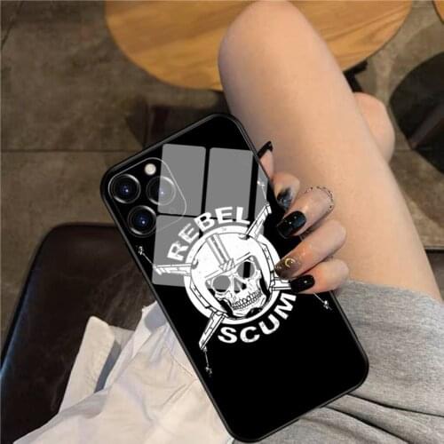 Rebel Scum Phone Case Glass Phone Case For iphone 12 11 Pro Max XS XR X 8 7 Plus SE2 Case