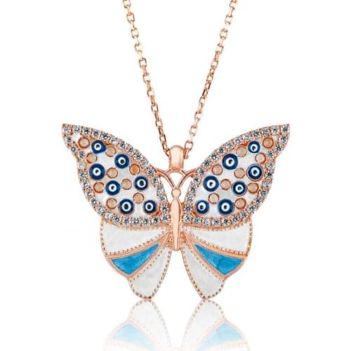 Tevuli 925 Sterling Silver The Genres Change Butterfly lady necklace