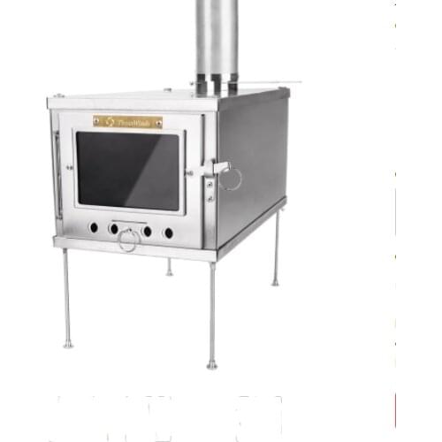 Outdoor ultralight titanium alloy wood stove detachable stove multipurpose camping tent heating stove