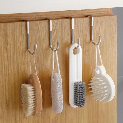 Coat Hanger 304 Stainless Steel Door Back Hook S Shape Kitchen Bathroom Towel Storage Hanger