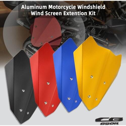 Motorcycle Windshield Spoiler Windproof Wind Deflector For HONDA CB650R CB 650R 2018 2019 CB650 R Motorbike Windscreen CB650R