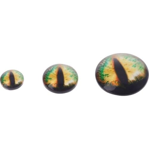 10 Pairs Glass Doll Eyes Animal DIY Crafts Eyeballs For Dinosaur Eye Accessories Jewelry Making Handmade 8/12/18mm