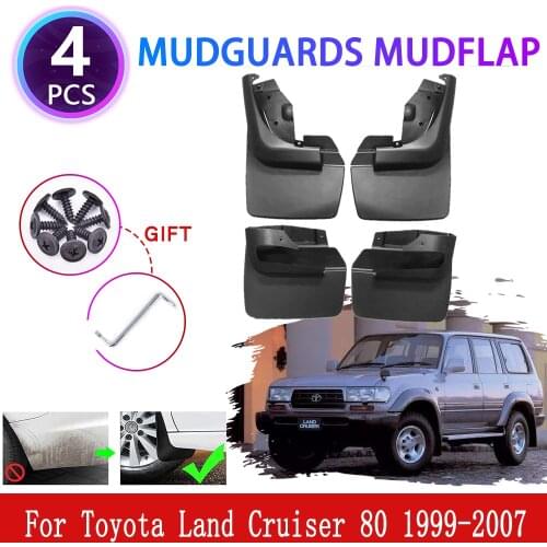 4x for Toyota Land Cruiser 80 LC80 FJ80 1999~2007 Mudguards Mudflaps Fender Mud Flap Splash Mud Guards Protect Accessories 2003