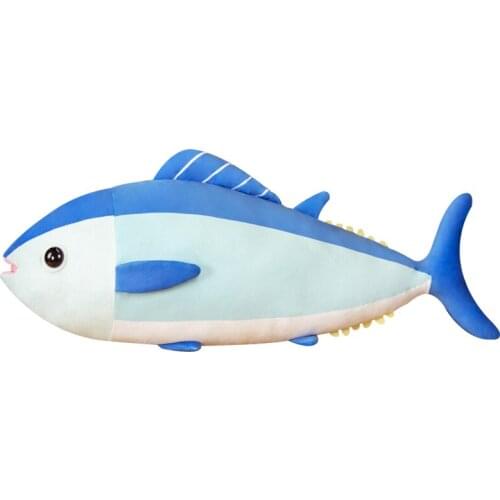 65CM Simulation Fish Tuna Plush Toy Soft Marine Life Tuna Plush Pillow Creative Sofa Pillow Cushion Gift Childrens toy