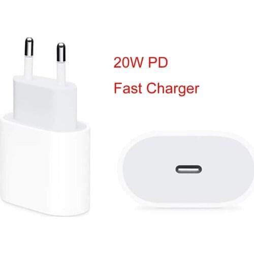 PD 20W USB-C Power Adapter Charger US EU Plug 20W Fast Charger for samsung huawei iPad Pro Air iPhone 12 mini 11 Pro Max Xs X