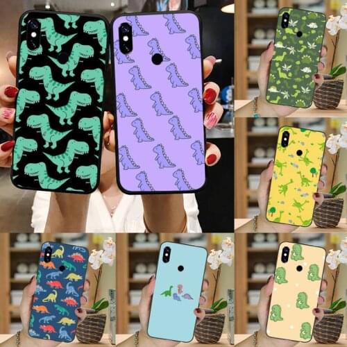 Dinosaur lovely animal painting coque funda cover Phone Case For Xiaomi Redmi Note 4 4x 5 6 7 8 pro S2 PLUS 6A PRO