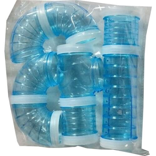 DIY U-type Plastic Pipe Line Tube Training Playing Connected External Tunnel Toys for Small Animal Hamster Cage Accessories