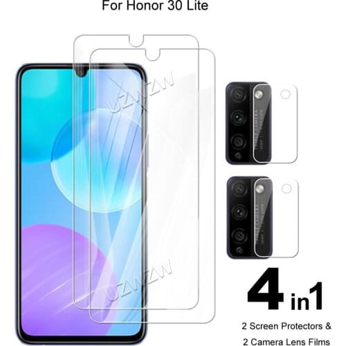 For Honor 30 Lite ( Honor 30 Youth ) Camera Lens Film & Protective Glass Screen Protector Tempered Glass Guard