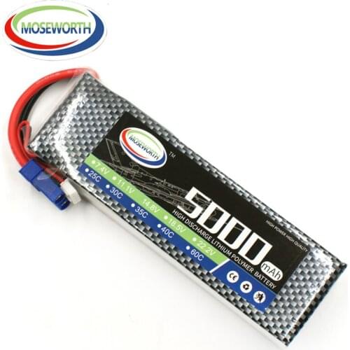7.4V 2S 5000mAh 30C Lipo Battery For RC Quadcopter Helicopter Drone Airplane Car Remote Control Toys Lithium Polymer Battery