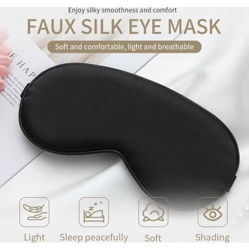 Sleeping Eye Shield Mask For Women Men To Sleep Elegant Silk Night Mask Eyes Relaxation Adjustable Nap Cover New Fashion Lot