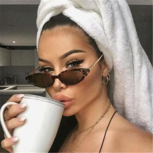 Fashionable Rimless Vintage Cat Eye Sunglasses Women European And American Trend Retro Women Sun Glasses