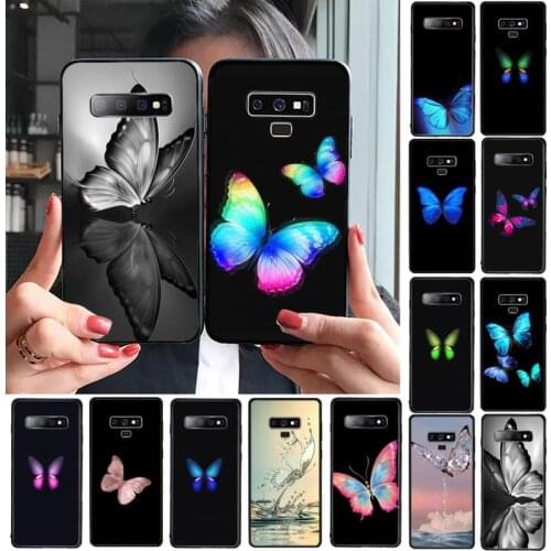 Creative colored butterfly Phone Cases for iphone 11 12 Samsung A S 51 71 10 21 70 30 20 S Pro max x 5G Soft silicone cover