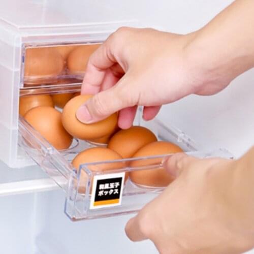 1 Pcs Plastic Egg Container Case Refrigerator Fresh Storage Boxs Kitchen Tools Portable Wild Picnic Egg Organizer Egg Box