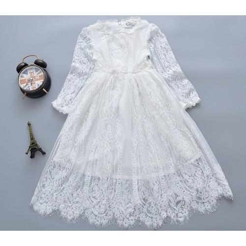Afairytale Kids Girls Dress 2018 Spring Summer Princess Lace Girls' Dress For Party Korean Style Quality Children Girls Clothes