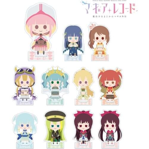 Puella Magi Madoka Magica Kaname Miki Sayaka Acrylic Figure Anime Stand Display Model Plate Tabletop Decor Q Version Cute Gifts