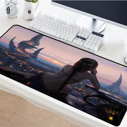 Mairuige Large size rubber keyboard pad sexy beauty anime high quality desk pad home PC computer notebook essential mouse pad