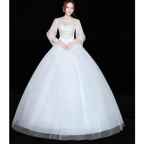 Wedding Dress New Style Bride Lace Up Wedding Dresses Dream Dress Ball Gowns