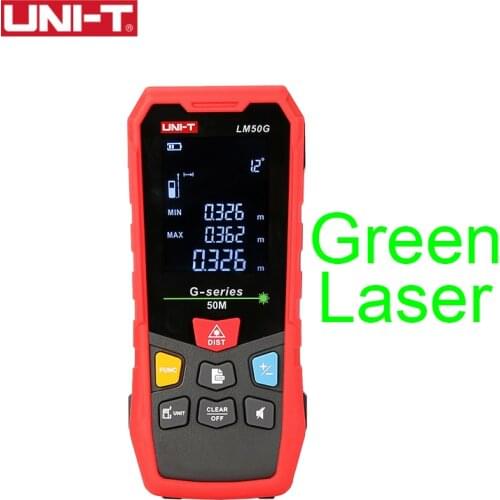 UNI-T LM50G Green Laser Distance Meter Handheld Mini Laser Rangefinder Tape Range Finder Measure Tester New 50m 70m 100m