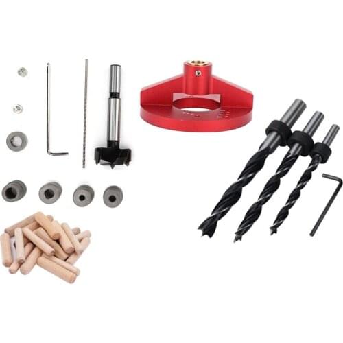 35Mm Hinge Drilling Positioning Fixture Vertical Drilling Positioner Suitable for Diy Woodworking Tools with Round Wood